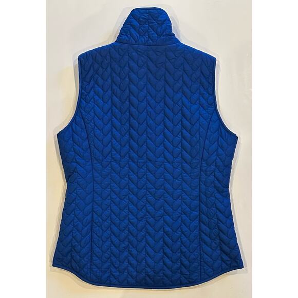 Women’s Nautica Sleeveless Vest With Wool Lining Size Medium Royal Blue - Picture 2 of 9